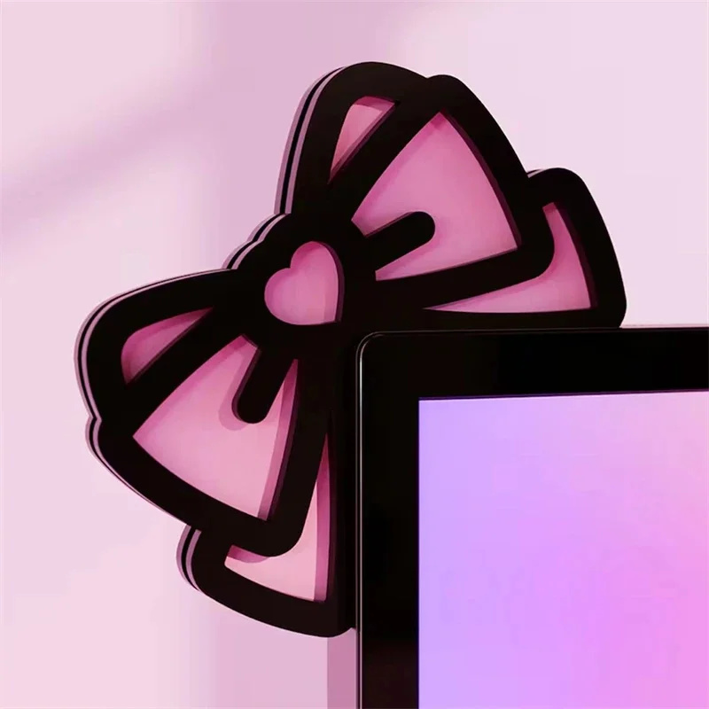 Kawaii Pink Acrylic Bow Monito - Gaming Accessories Monitor 评论和价格