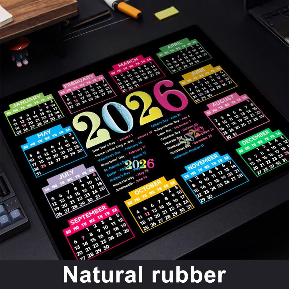 2026 Calendar Mouse Pad Waterp - Gaming Home Accessories 评论和价格