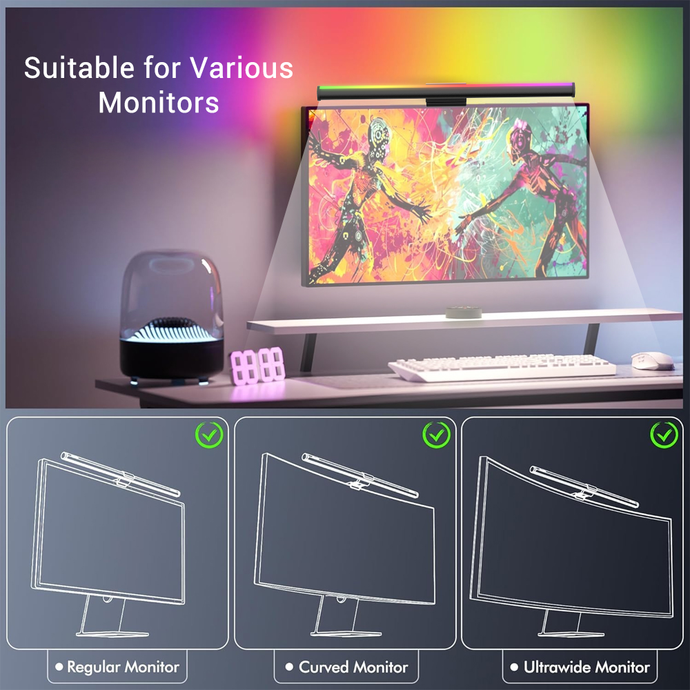 Wifi Lightbar Monitor Light Ba - Gaming Accessories Monitor 评论和价格