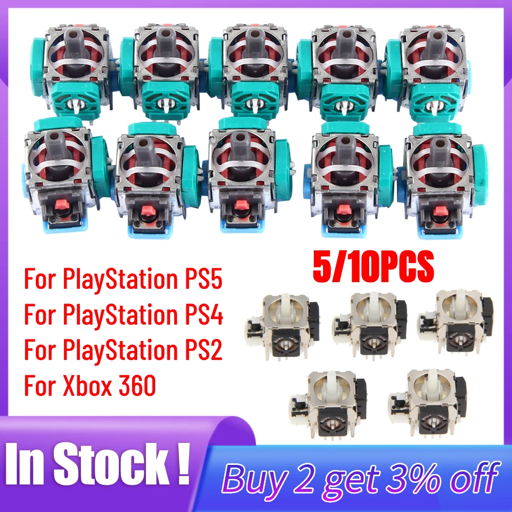 10/5pcs 3D Analog Joystick Sti - Gaming Accessories Playstation 评论和价格
